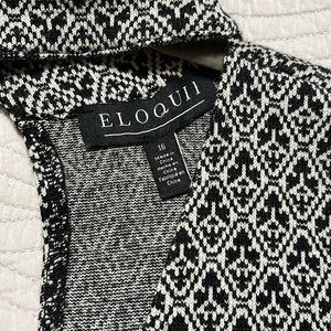 Anne Klein ladies single button blazer and wide leg dress pants keyhole blouse